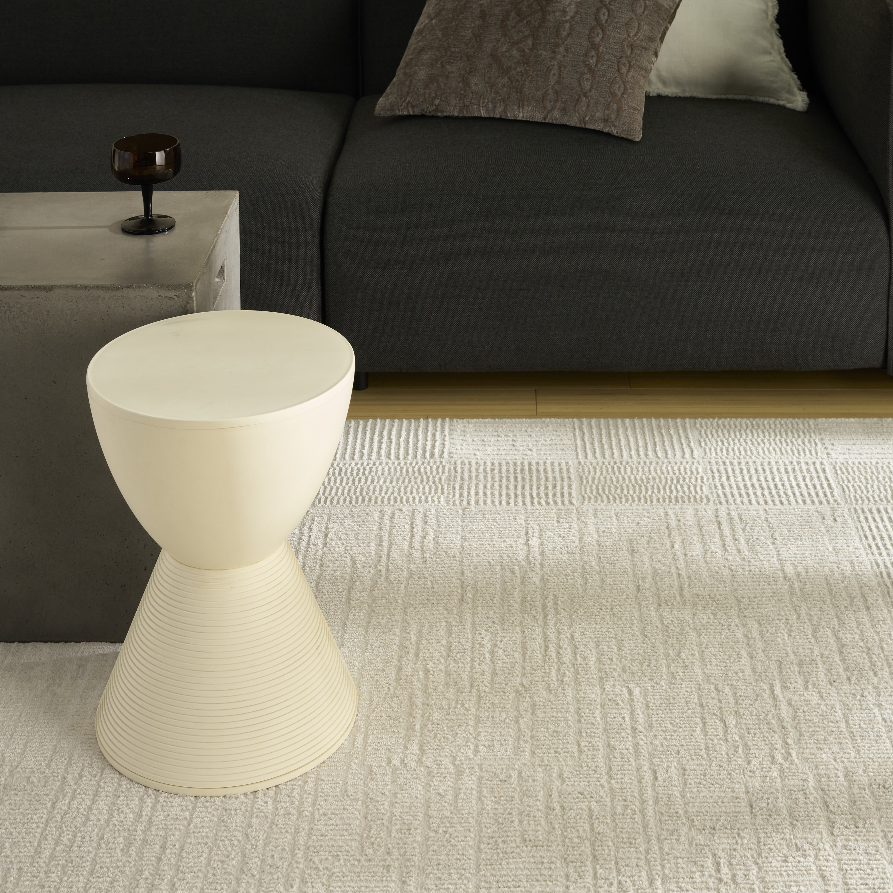 Nourison Nordic 5' x 7' Ivory Modern Indoor Rug