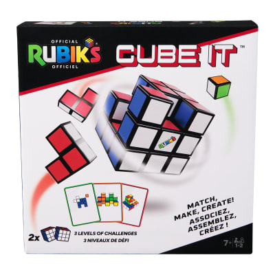 Rubik’s Cube, Cube It, 2-Player 3D Puzzle Sequence Board Game Stress Relief Fidget Toy Activity Cube Travel Teen Gift Idea, for Adults & Kids Ages 7+