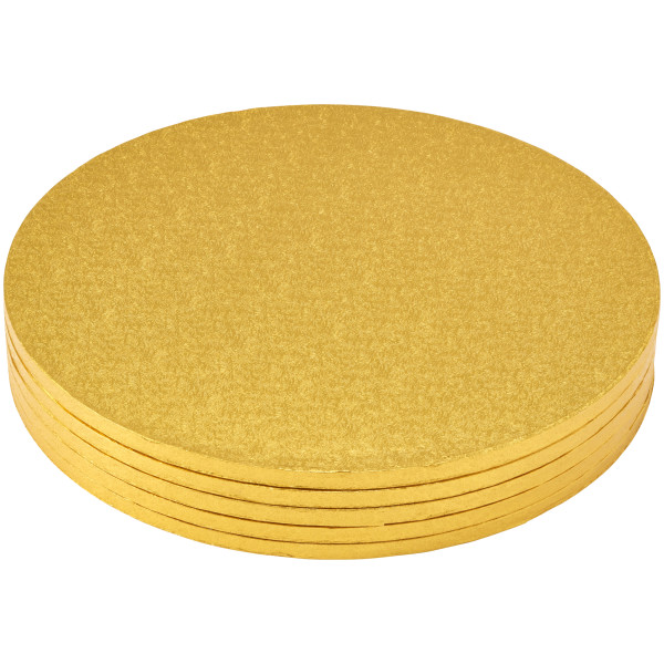 16" Round Gold Foil Cake Board