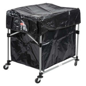 Rubbermaid Commercial, Large Cover for 8 Bushel Collapsible X Cart, Black