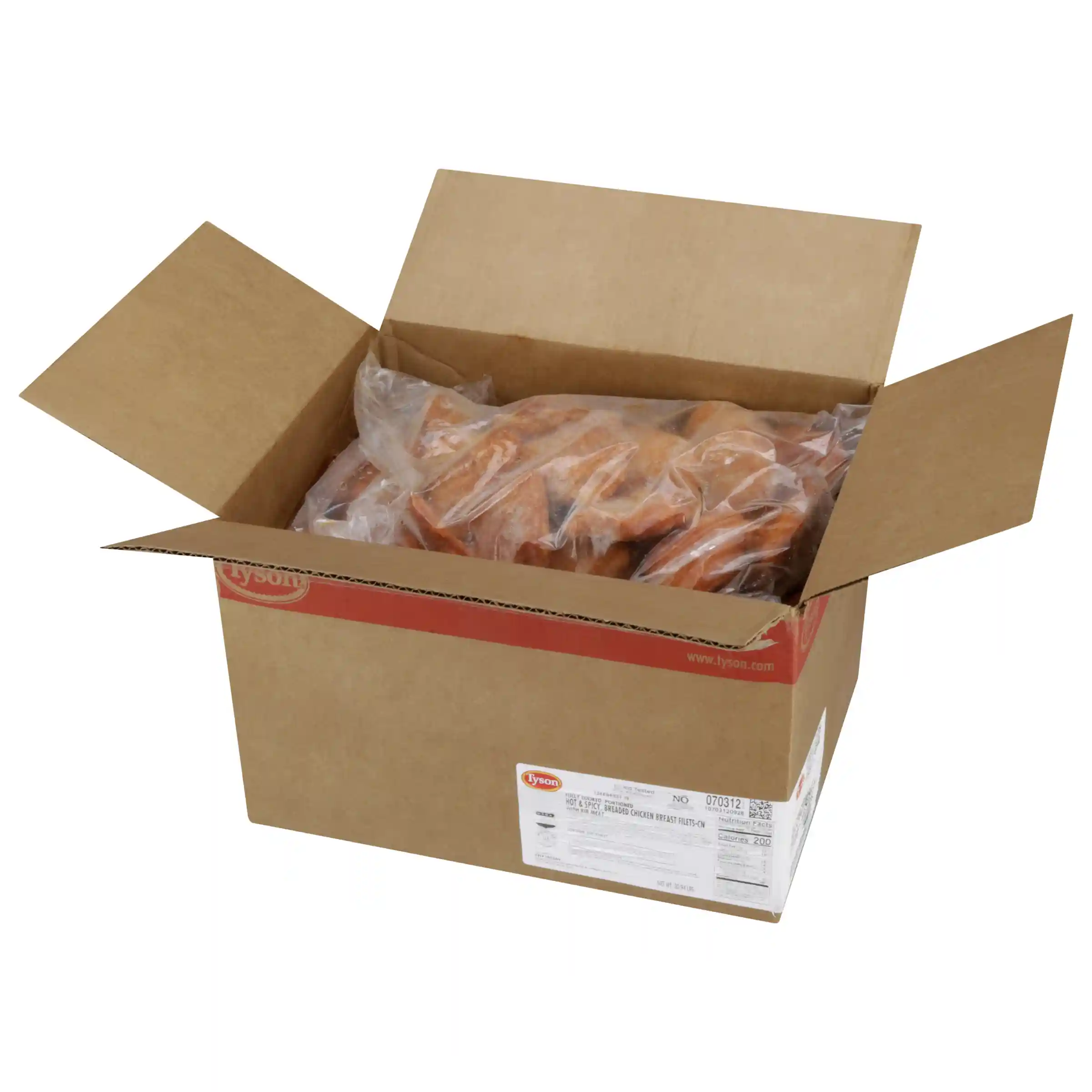 Tyson® Fully Cooked Whole Grain Breaded Hot & Spicy MWWM Chicken Breast Filets, CN, 3.75 oz. _image_4