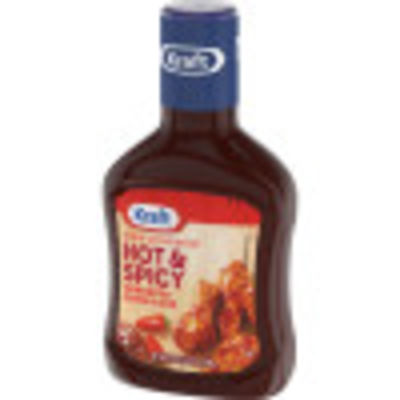 Kraft Slow Simmered Hot & Spicy Barbecue Sauce 17.5 oz Bottle
