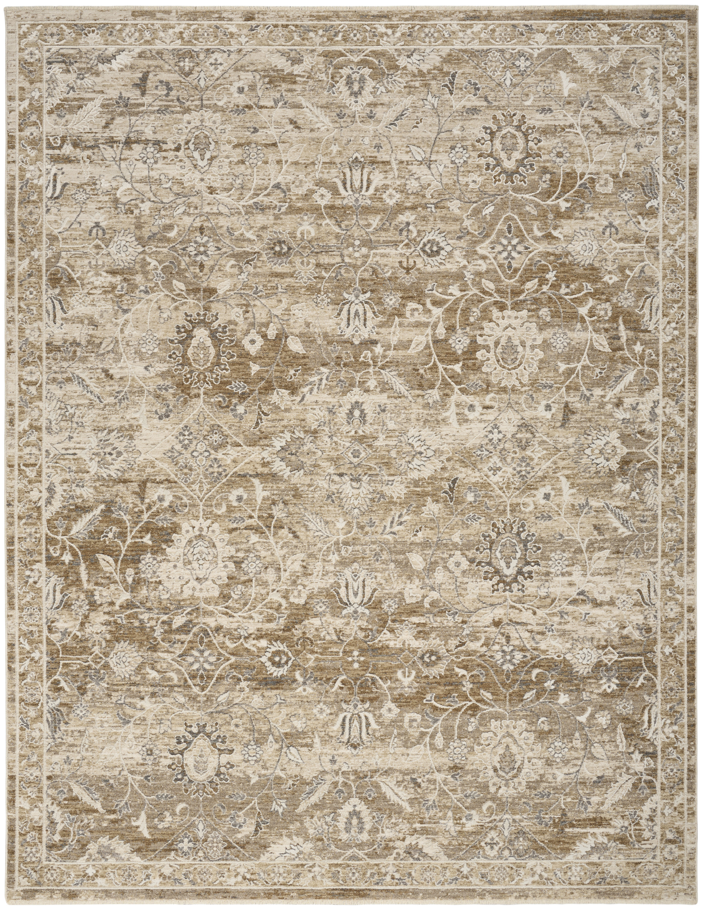 Nourison Retreat 9'6" x 13'2" Beige Vintage Indoor Rug