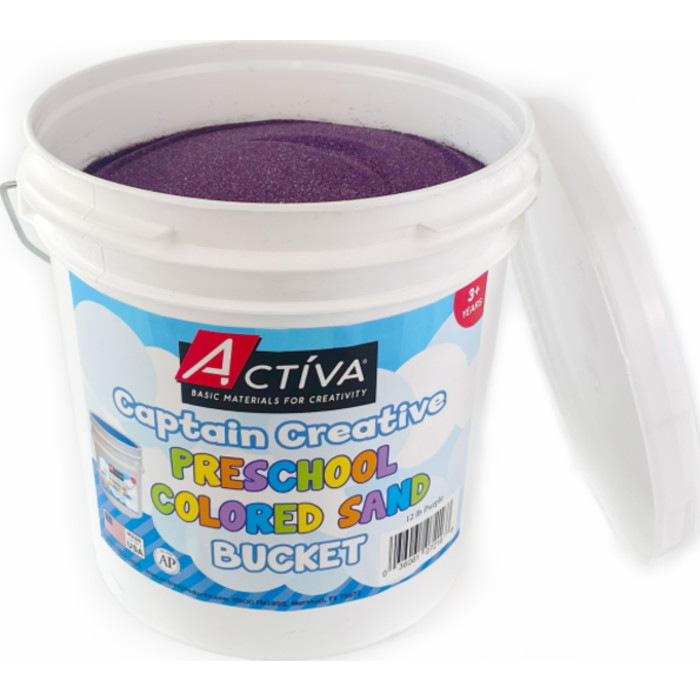 Preschool Colored Sand, Sand Art, Purple, 12 lb Bucket