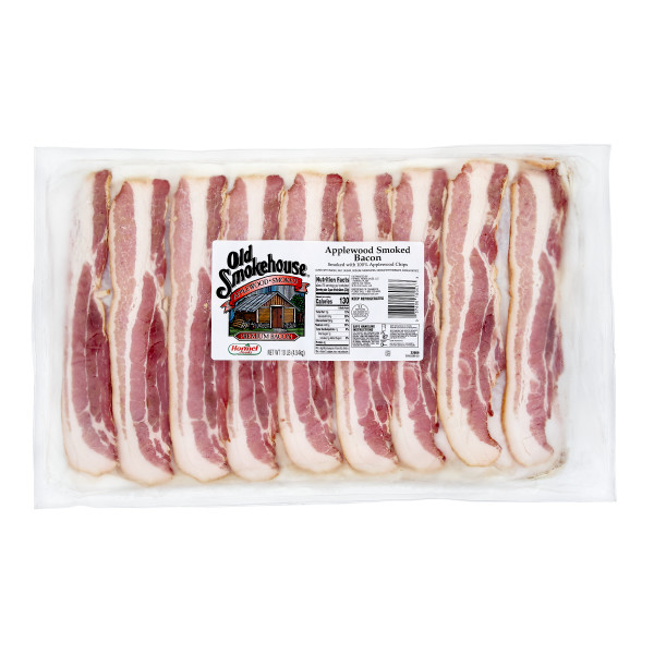 OLD SMOKEHOUSE(r) Bacon, Applewood, 13/17 slice, 2/10 lb GCF . C1CB - Front Center Inner Pack (Hi Res)