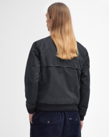 Barbour x Baracuta Porton Waxed Harrington Jacket Black