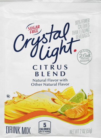 CRYSTAL LIGHT MULTISERVE Citrus Blend Sugar Free 2 oz. Packet