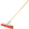 Carlisle, Flo-Pac®, 24in, Sweep With Steel Scraper Blade, Polypropylene Bristles, Orange