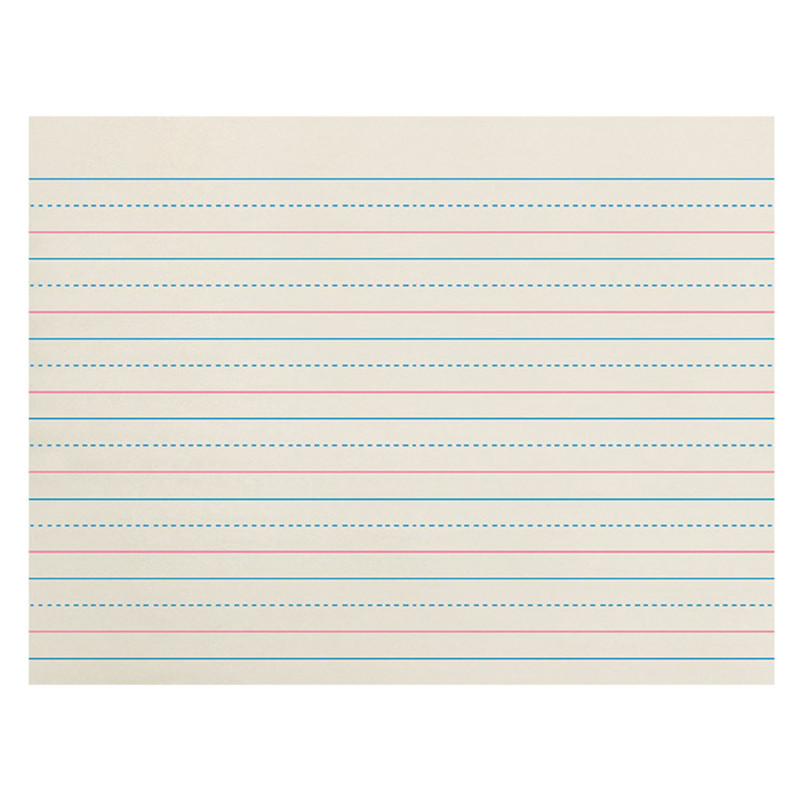 Newsprint Handwriting Paper, Dotted Midline, Grade K, 3/4" x 3/8" x 3/8" Ruled Long, 10-1/2" x 8", 500 Sheets