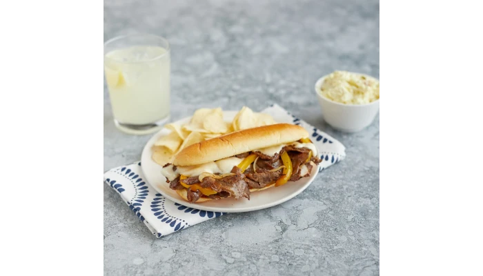 Steak-EZE® Traditional Beef Flat Steak, Lightly Marinated, 3 oz_image_1