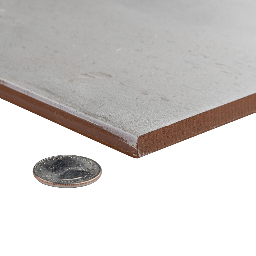Kings Clay Checker Silver 17-5/8 in. x 17-5/8 in. Ceramic Floor and Wall Tile
