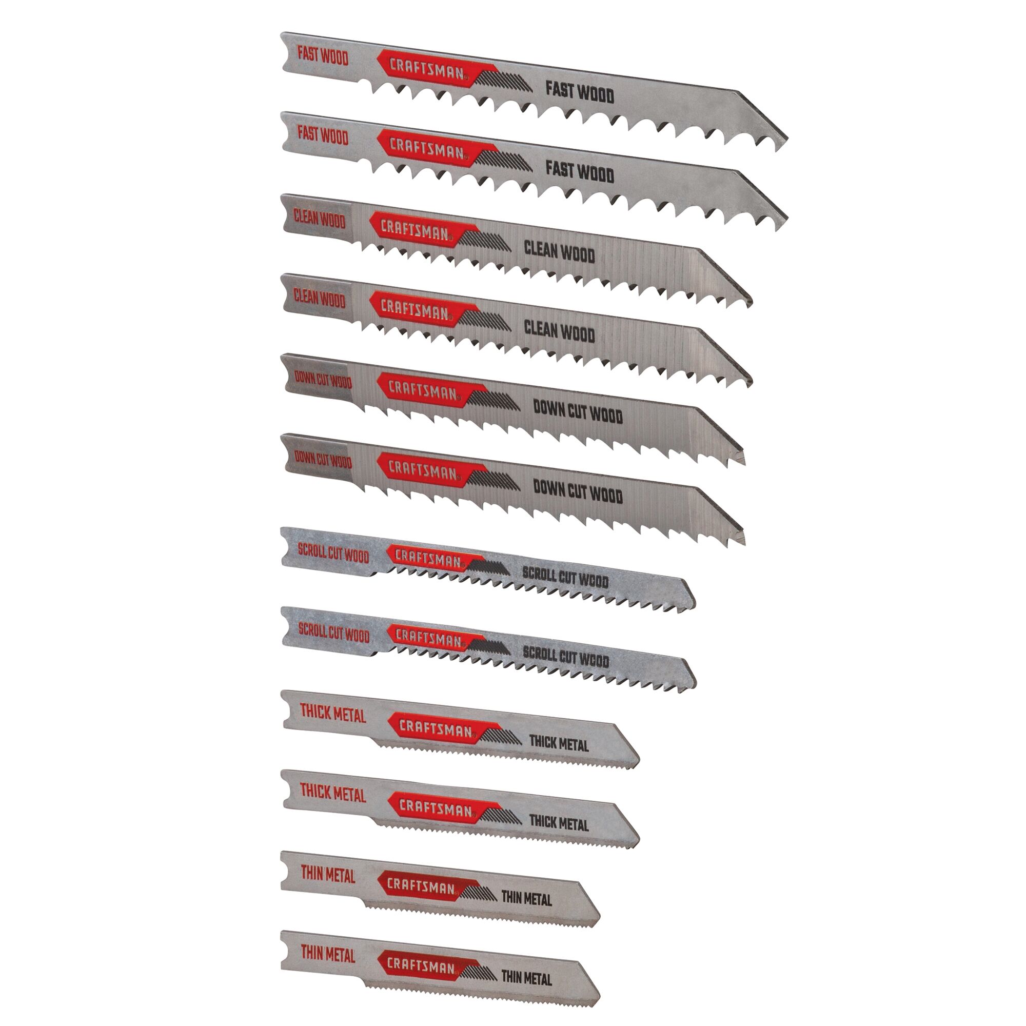 Ideal usage feature of 12 piece u shank jigsaw blade kit.