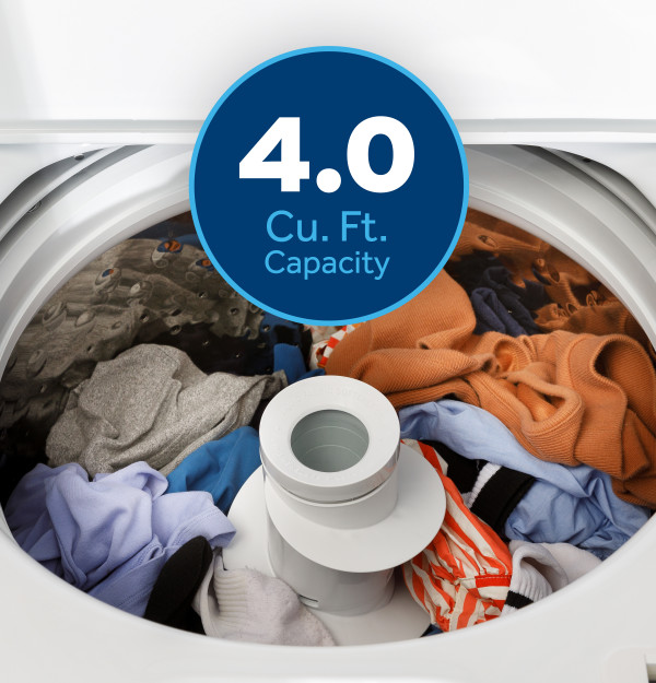 Large 4.0 Cu.Ft. Capacity