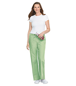 Landau Scrub Zone 3 Pocket Scrub Pants for Women: ModernFit, 50/50 Waist, Flare Leg, 83222-