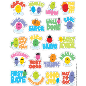 Jelly Beans Scented Stickers, Pack of 80