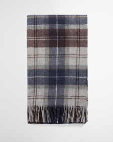 Brack Patchwork Tartan Wool Scarf Midnight Oak Tartan