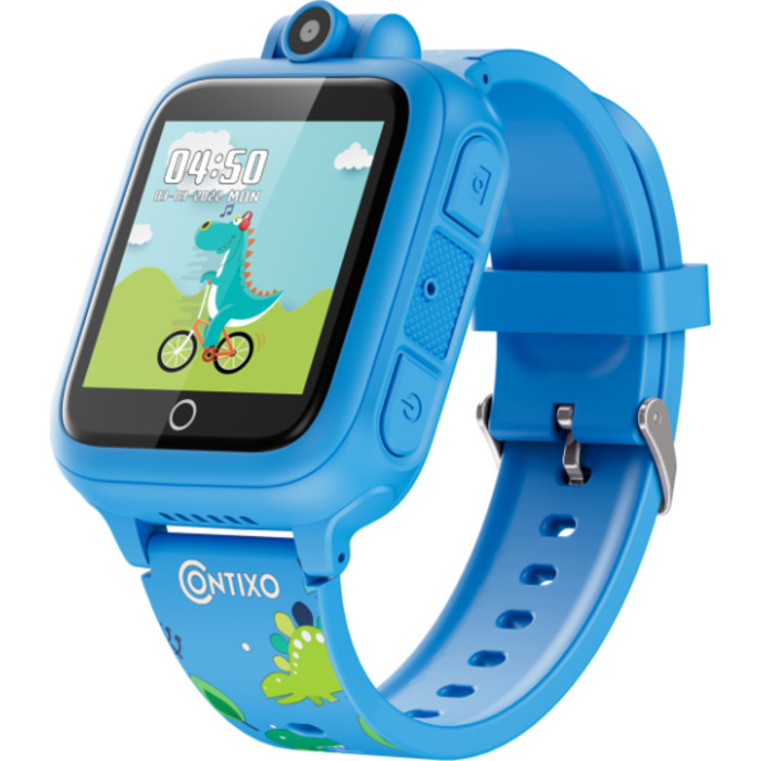 KW1 Smart Watch for Kids with Educational Games, HD Touch Screen, Camera, and MP3 Music Player, Blue