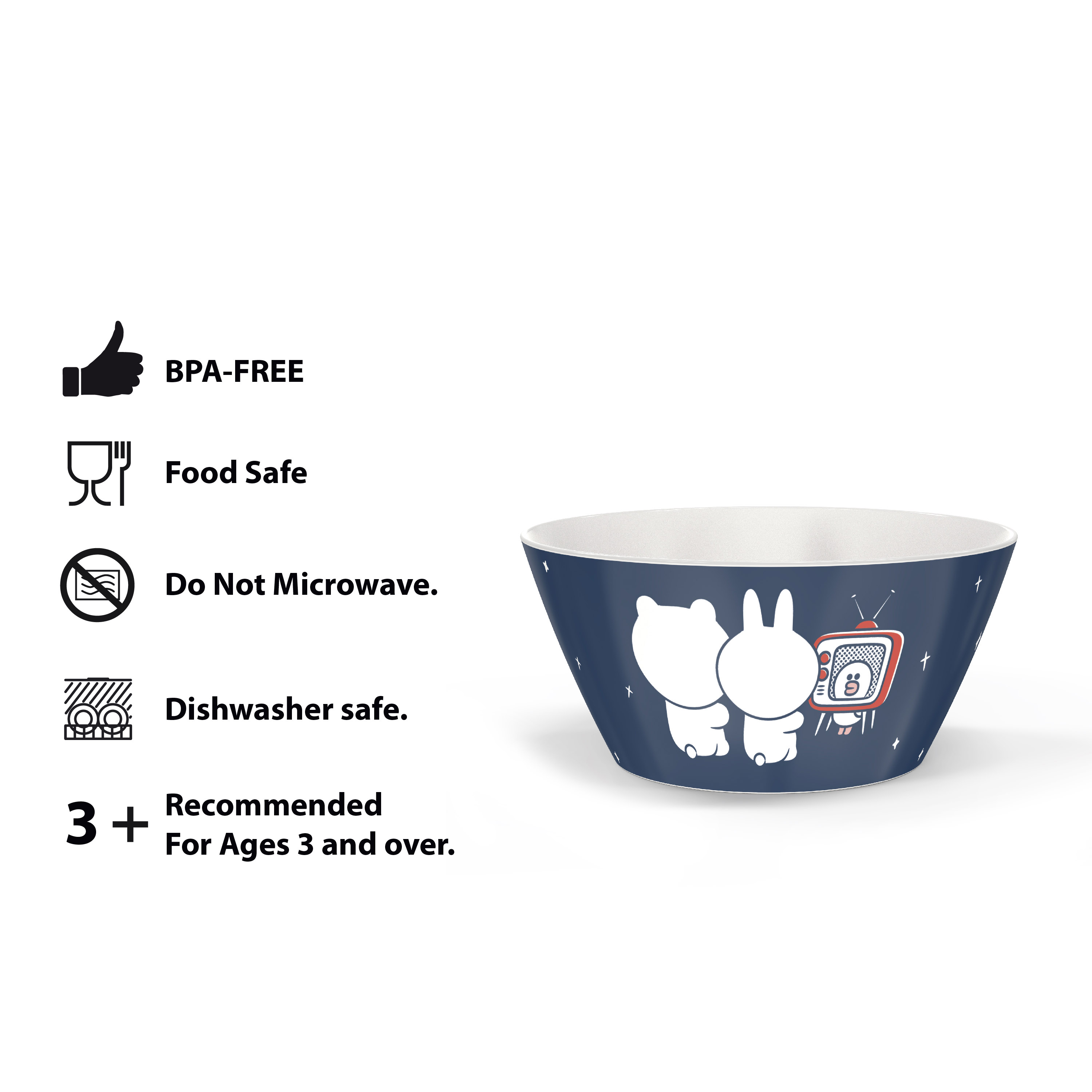 Zak Dinnerware Dinnerware Set, Cuddly Friends, 2-piece set slideshow image 6 Zak Dinnerware Dinnerware Set, Cuddly Friends, 2-piece set slideshow image 6