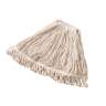 Rubbermaid Commercial, Super Stitch, Cotton Looped-End Wet Mop Head with 1" Headband, 24 oz, White