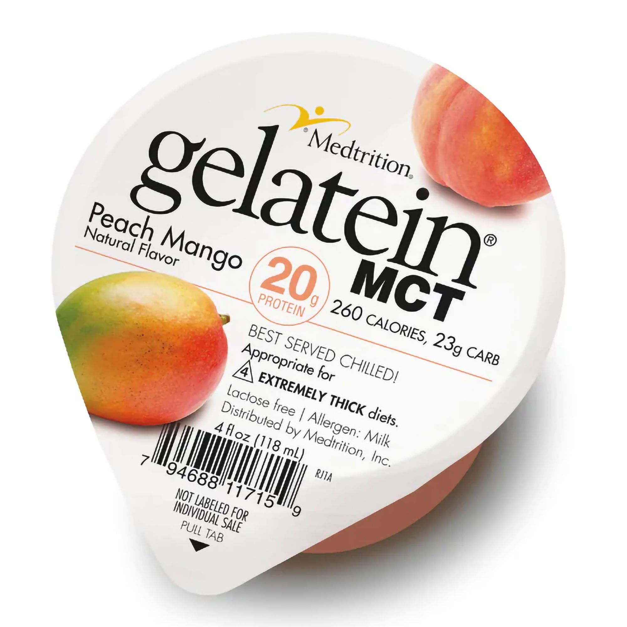 Medtrition/National Nutrition SUPPLEMENT, PROTEIN GELATEIN MCT PEACH MANGO CUP 4OZ (30/CS)