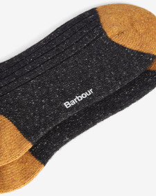 Houghton Socks Charcoal-Ochre