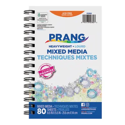 Prang (Formerly Art Street) Mixed Media Journal, Heavyweight, 5.5" x 8.5", 80 Sheets