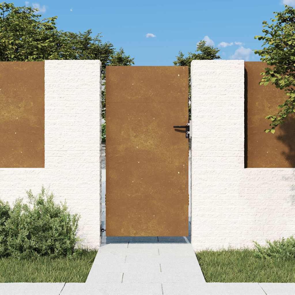 vidaXL Gartentor 85x200 cm Cortenstahl – Bild 2