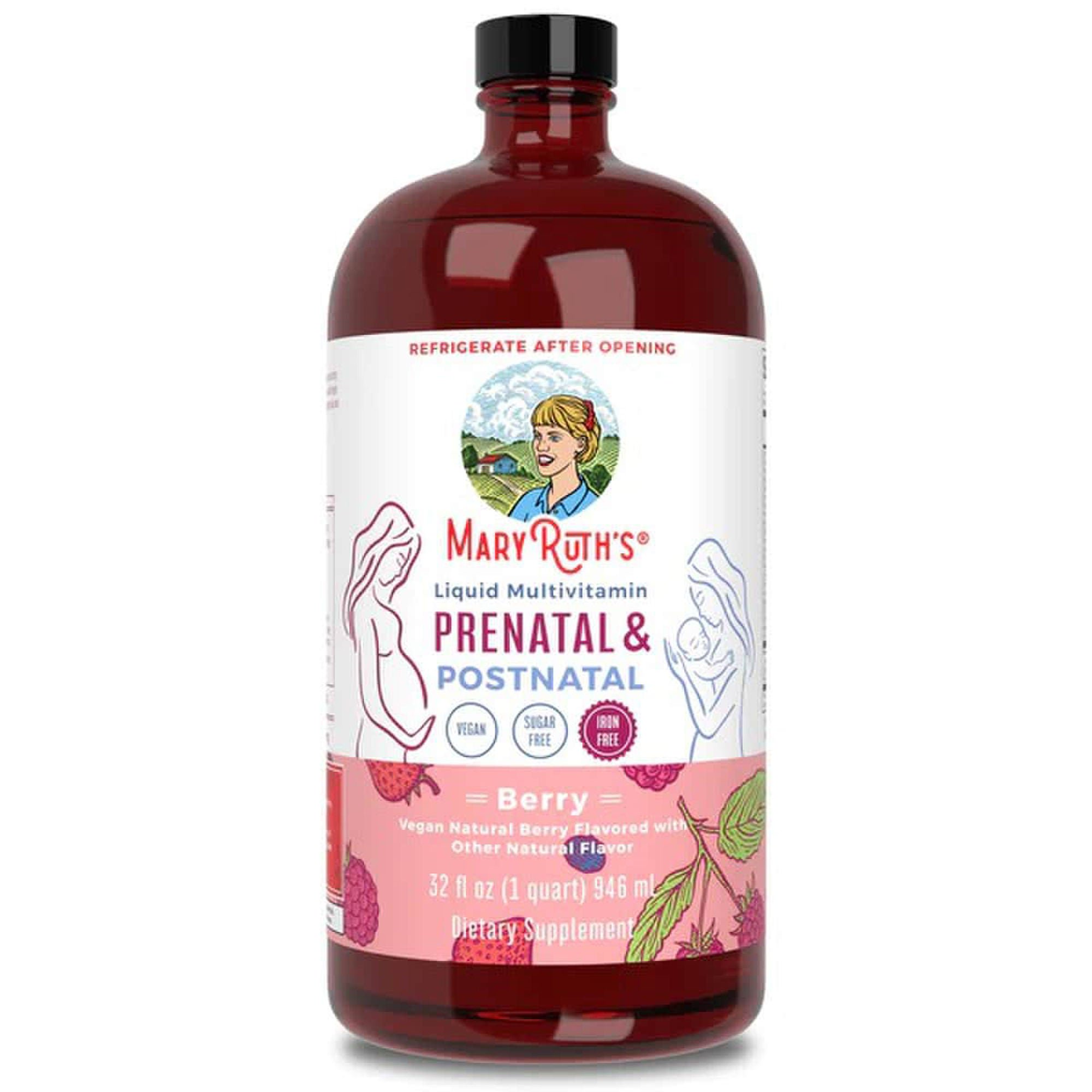 Mary Ruth's® Prenatal & Postnatal Liquid Multivitamin Liquid, Berry Flavor