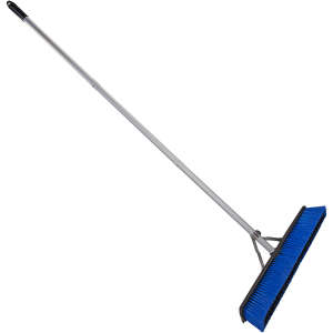 Carlisle, Sweep Complete, 24in, Floor Sweep with Squeegee, Plastic Bristles, Blue