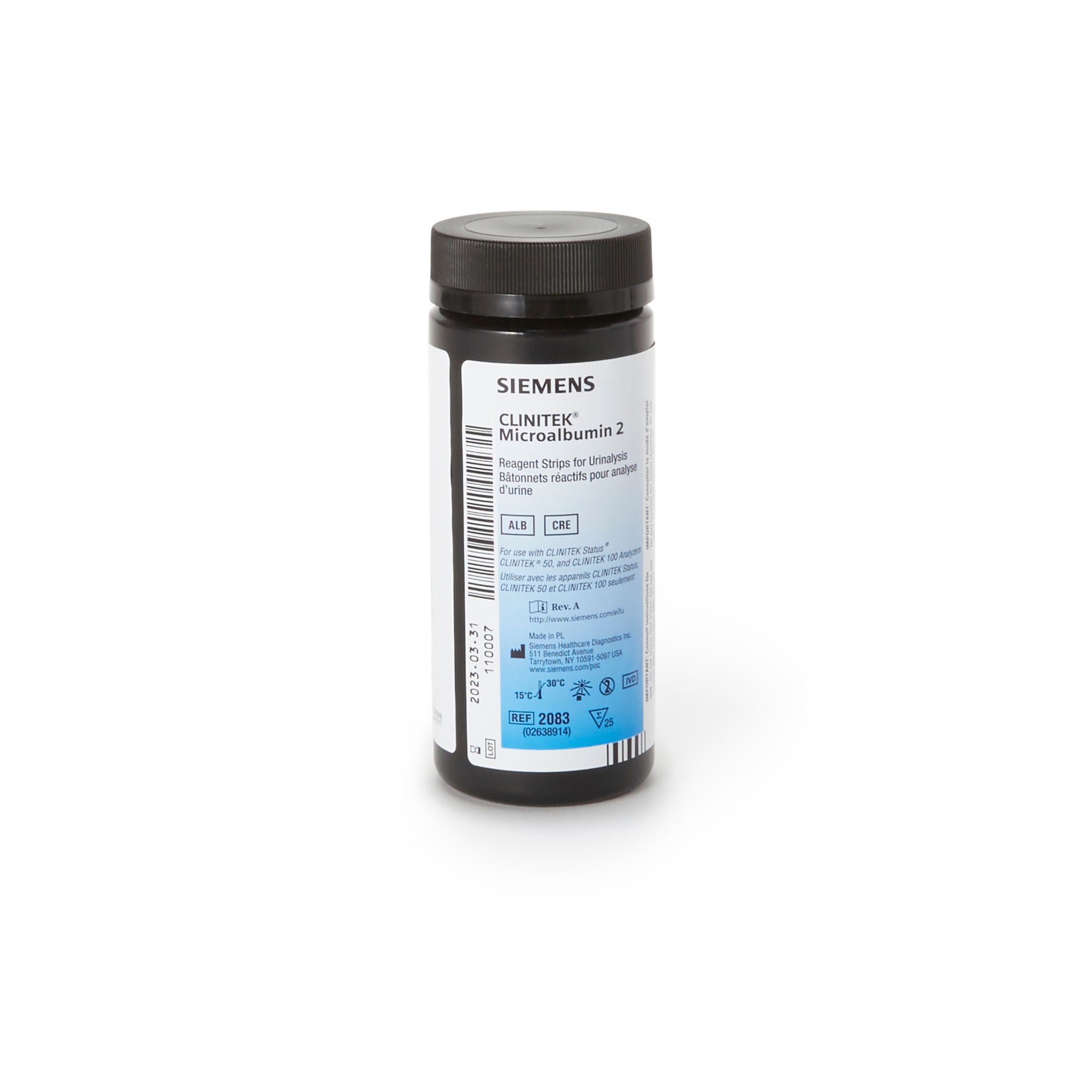 Clinitek® Reagent Test Strip for use with Small Clinitek Systems, Microalbumin
