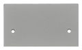Poke-Thru Components and Accessories Aluminum Gray 1 Gang Blank