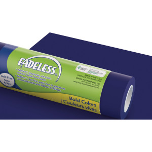 Bulletin Board Art Paper, Rich Blue, 48" x 12', 4 Rolls