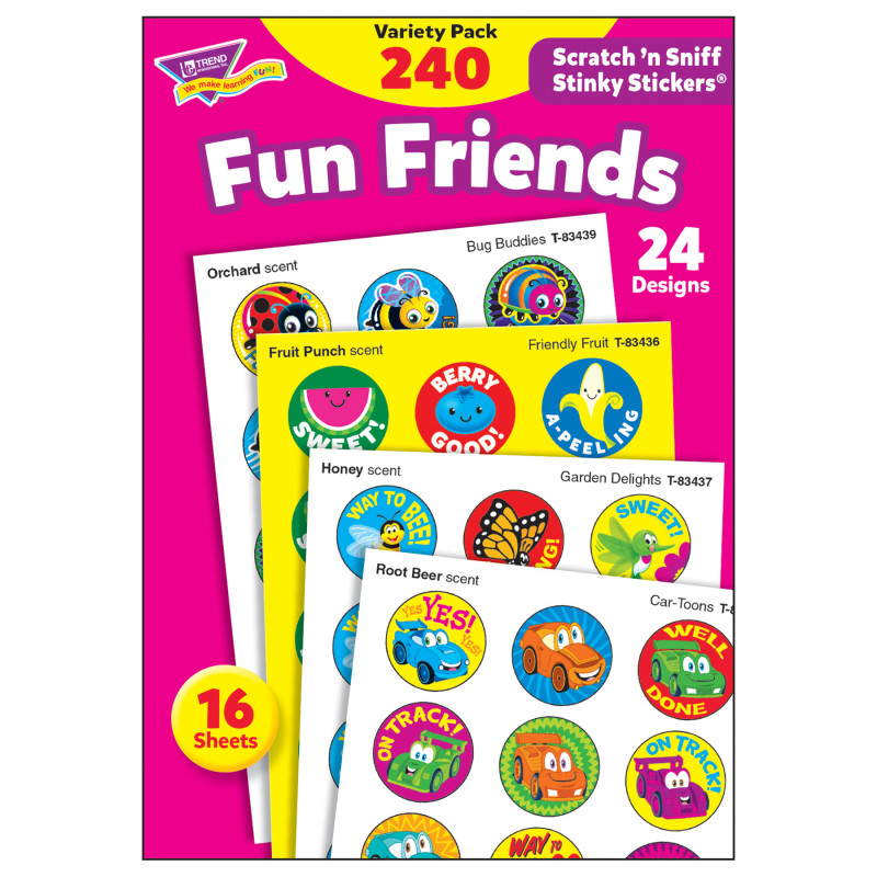 Fun Friends Stinky Stickers® Variety Pack, 240 ct.