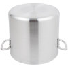 12-quart Arkadia™ aluminum stockpot in natural finish