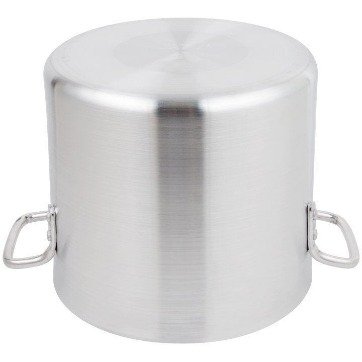 12-quart Arkadia™ aluminum stockpot in natural finish