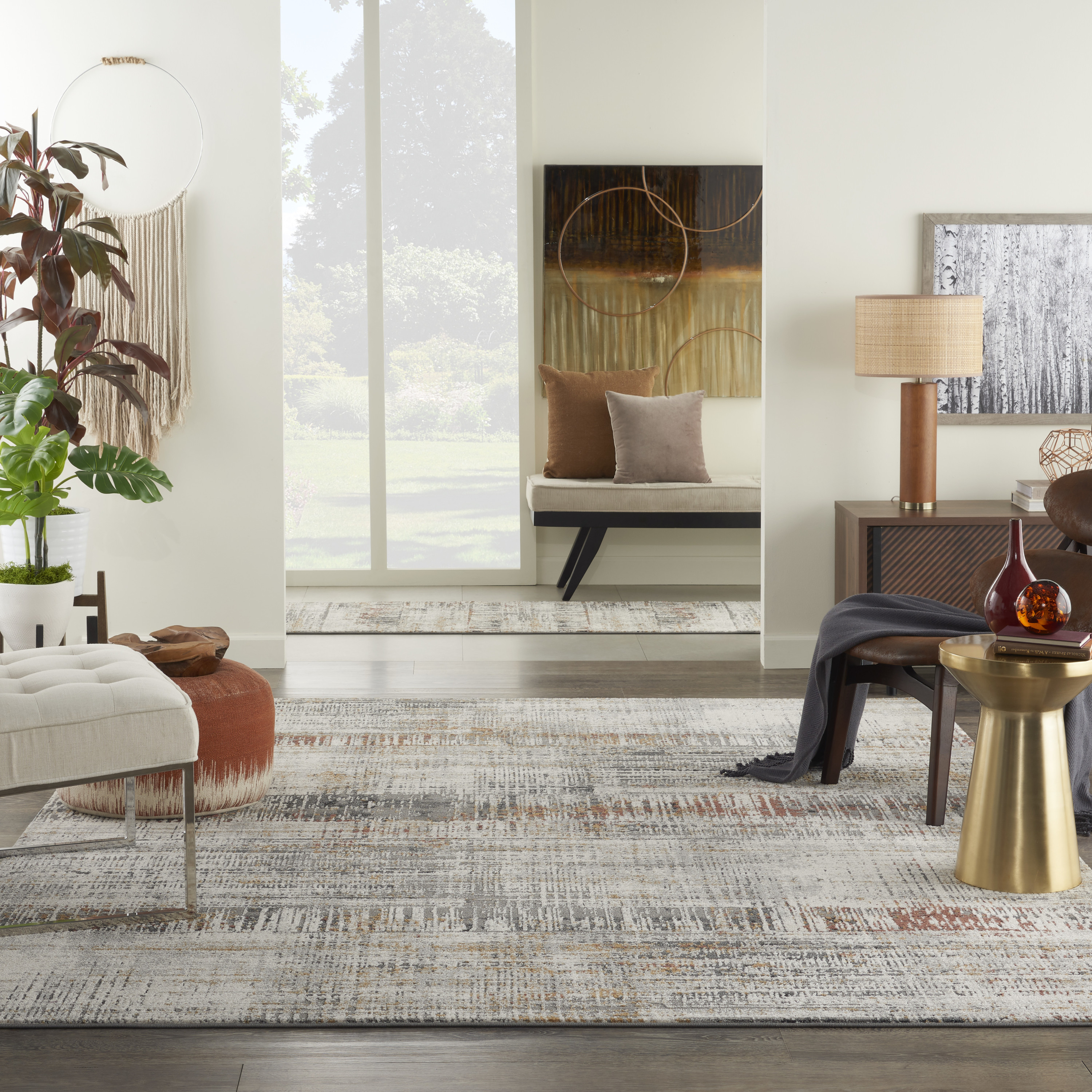 Nourison Tangra 9' x 12' Multicolor Modern Indoor Rug