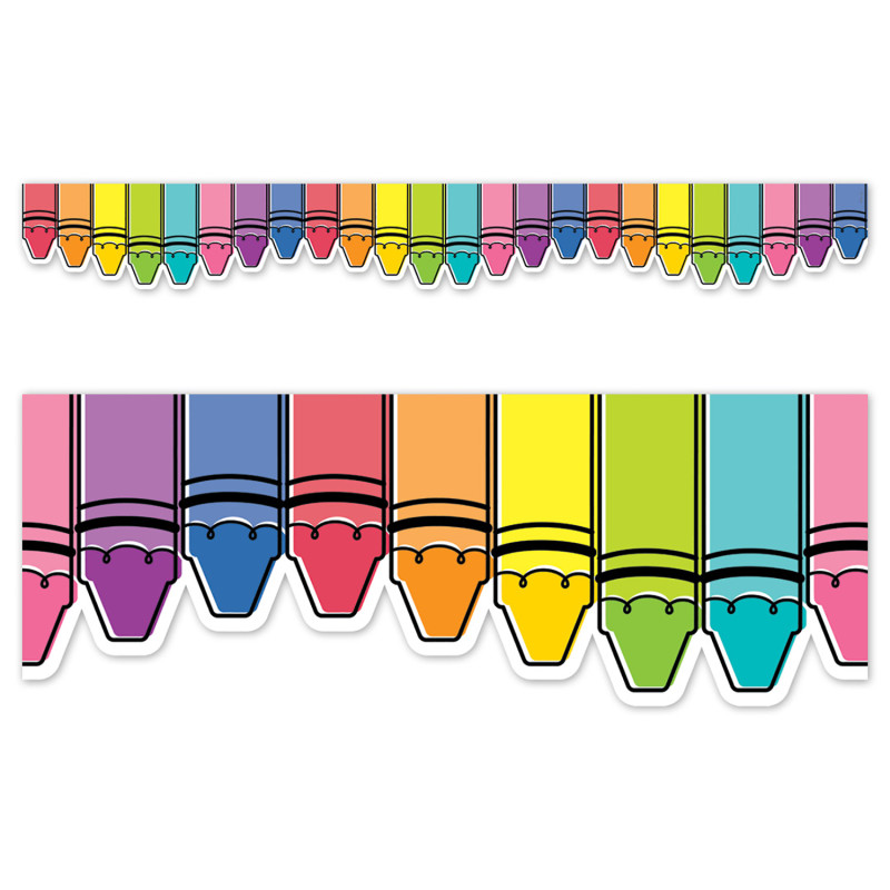 Core Decor Doodle Crayons EZ Border, 48 Feet