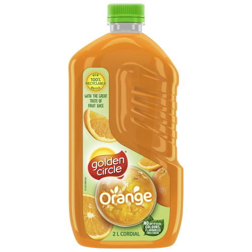  Golden Circle® Orange Cordial 2L 