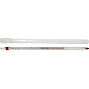 Lab Thermometer, Red Liquid,-20-110C/0-230F,Partial