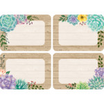 Teacher Created Resources&reg; Rustic Bloom Name Tags/Labels, Multi-Pack, 36 Per Pack, 6 Packs TCR8596-6