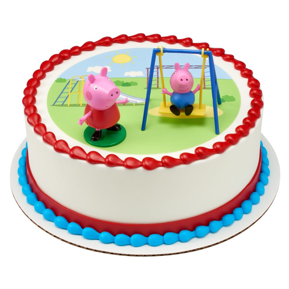 Image Cake Peppa Pig™ Swing Set