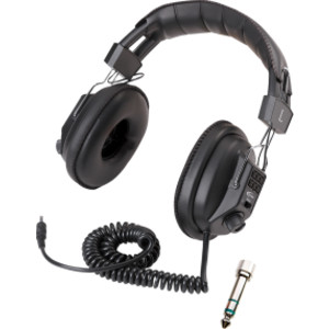 Switchable Stereo/Mono Headphone, with 3.5mm plug and 1/4" adapter