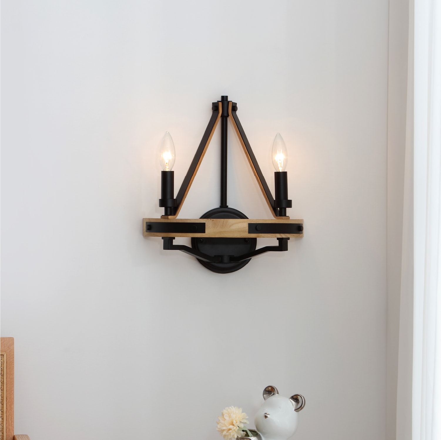 Savannah 2 Light Wall Sconce — installation 1