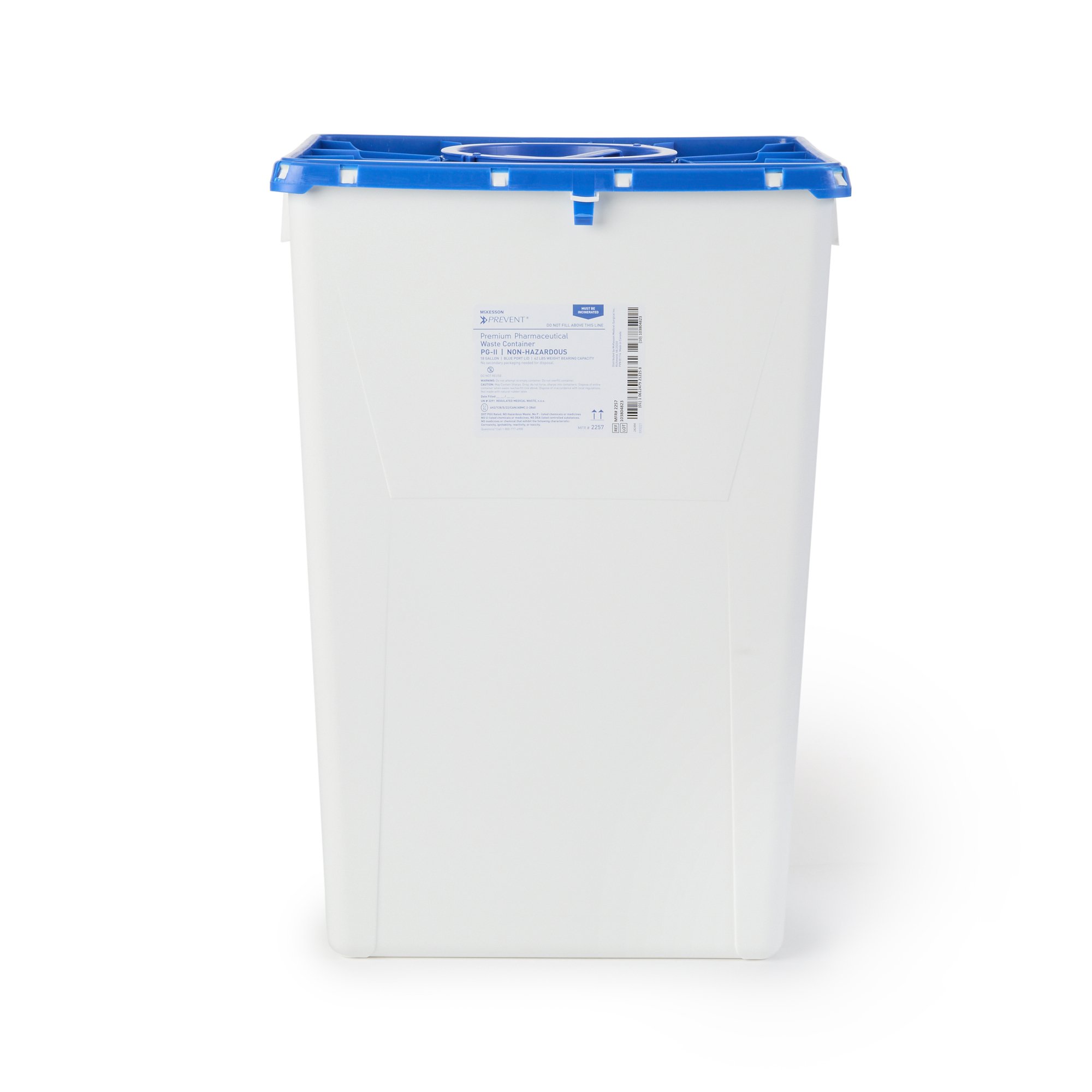 McKesson Prevent® Pharmaceutical Waste Container, 18 Gallon Capacity
