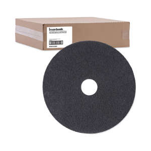 Boardwalk,  High Performance Stripping Round Floor Pad, 20", Black