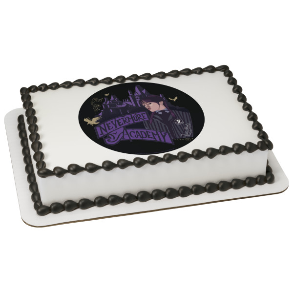 Wednesday Nevermore Academy PhotoCake® Edible Image®