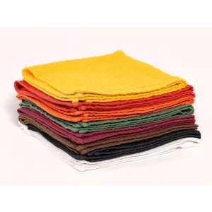 BROUWASH10, Bro-Tex, Recycled Terry Washcloths, 12"x12", Assorted