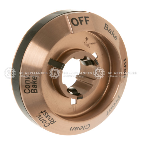 Brushed Copper Selector Knob Bezel