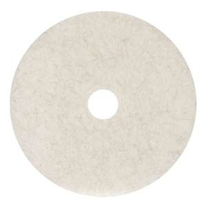 Boardwalk, Natural Burnishing, White, 19", Round Floor Pad