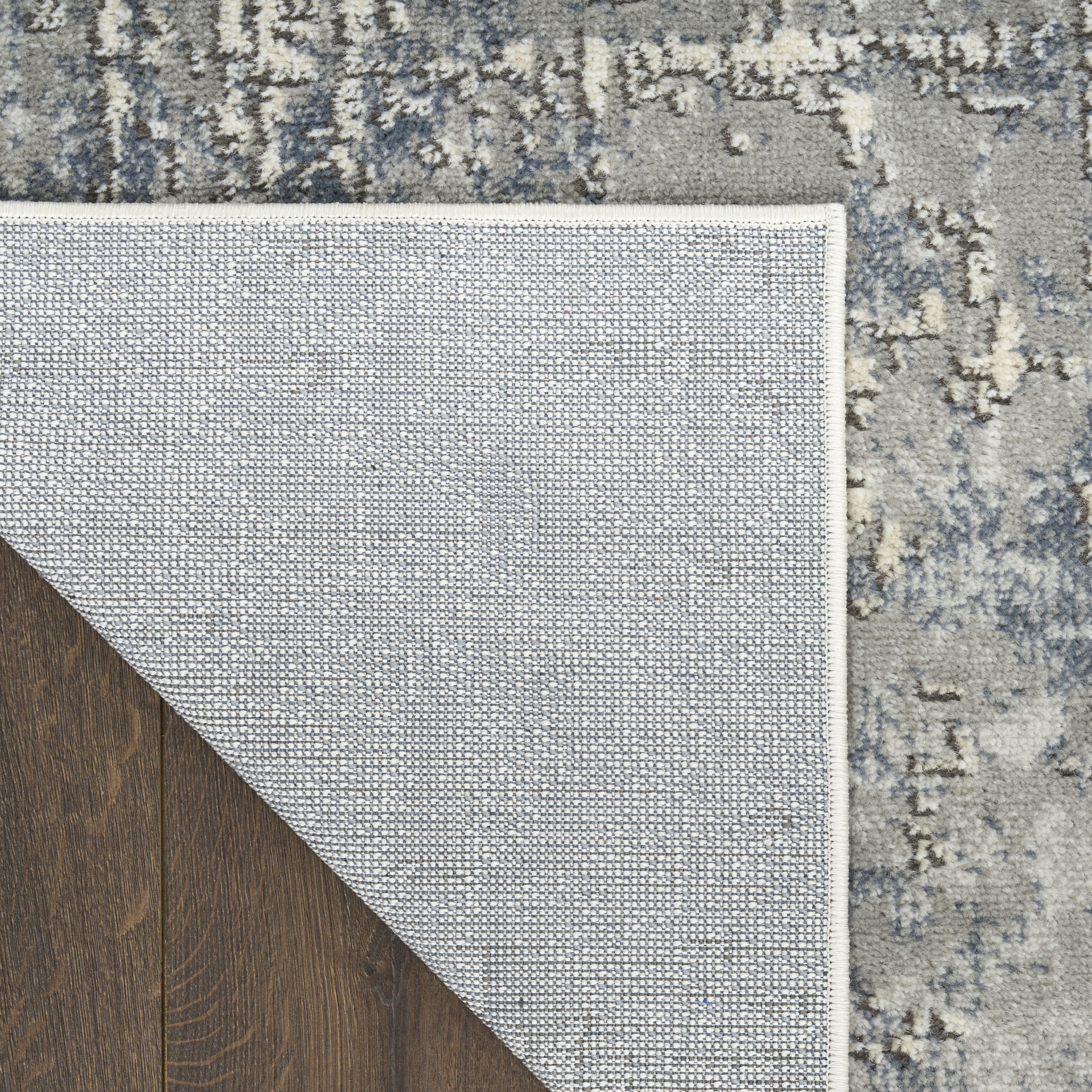 Nourison Quarry 2'2" x 7'6 Dark Grey Modern Indoor Rug